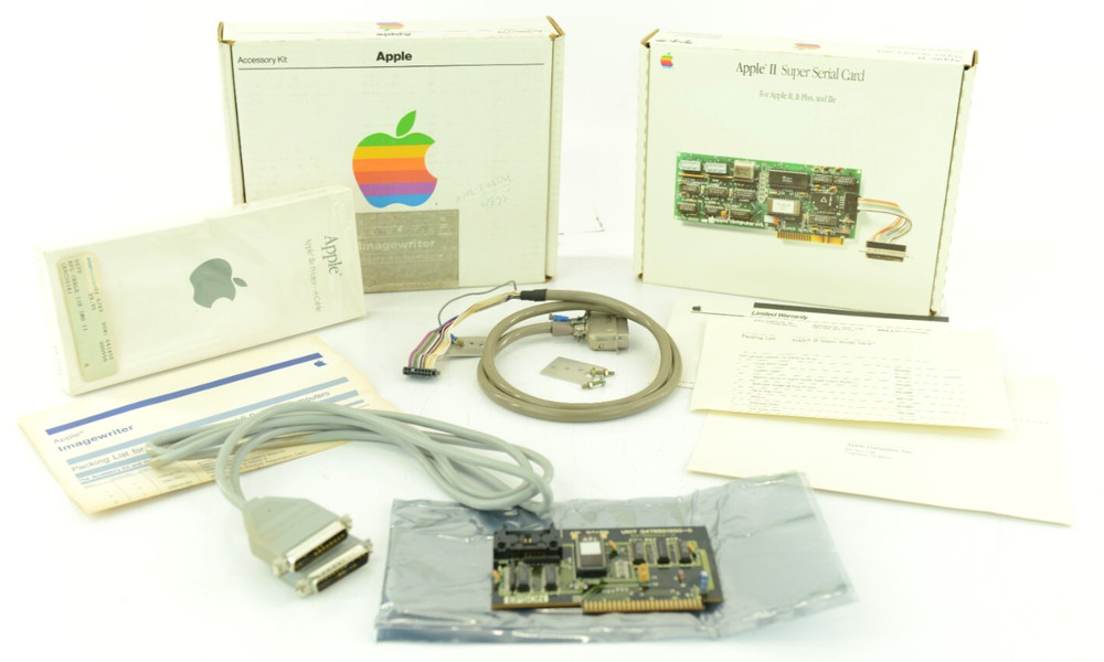 Apple Lot - Epson APL Board & Cable - Imagewriter Printer Cable - Empty Boxes