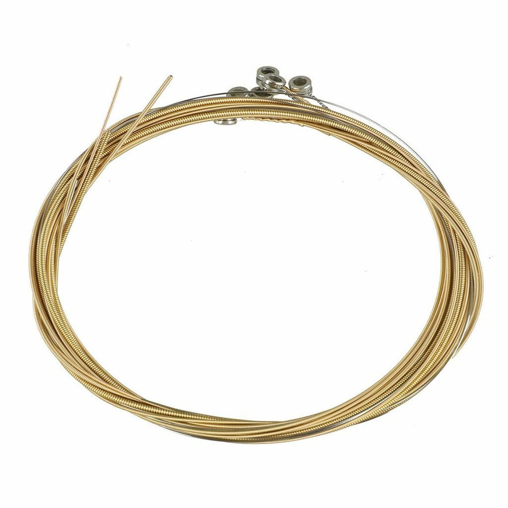 6PCS Acoustic Guitar Strings 1st-6th String Steel Strings Replacement Gold Set