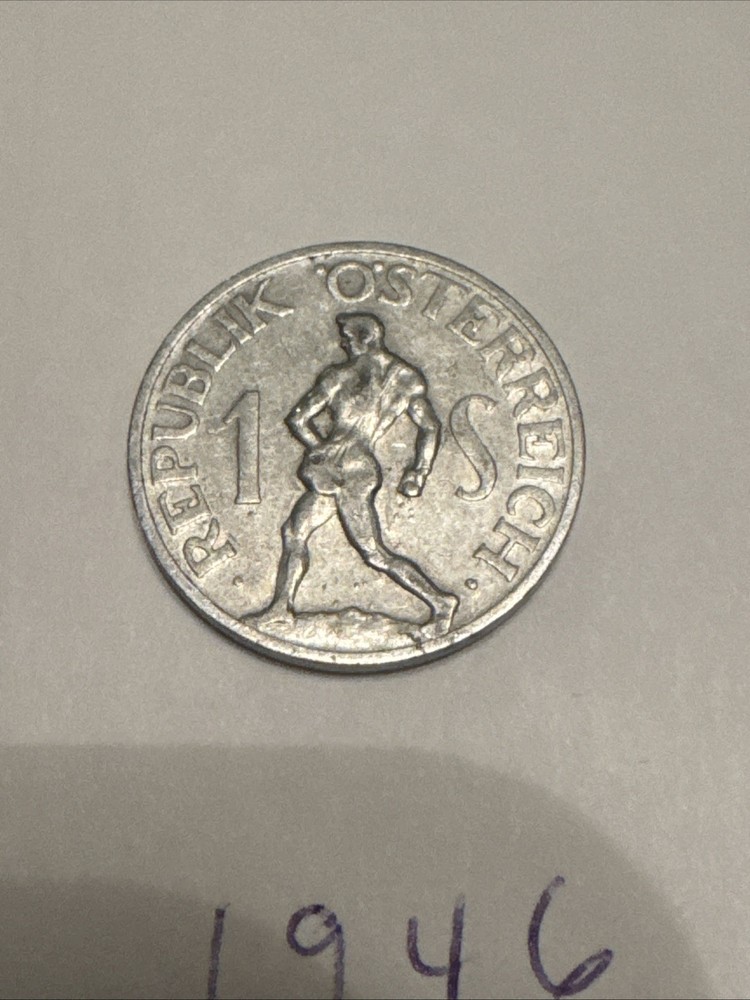 AUSTRIA COIN SCHILLING 1946 1 Schilling