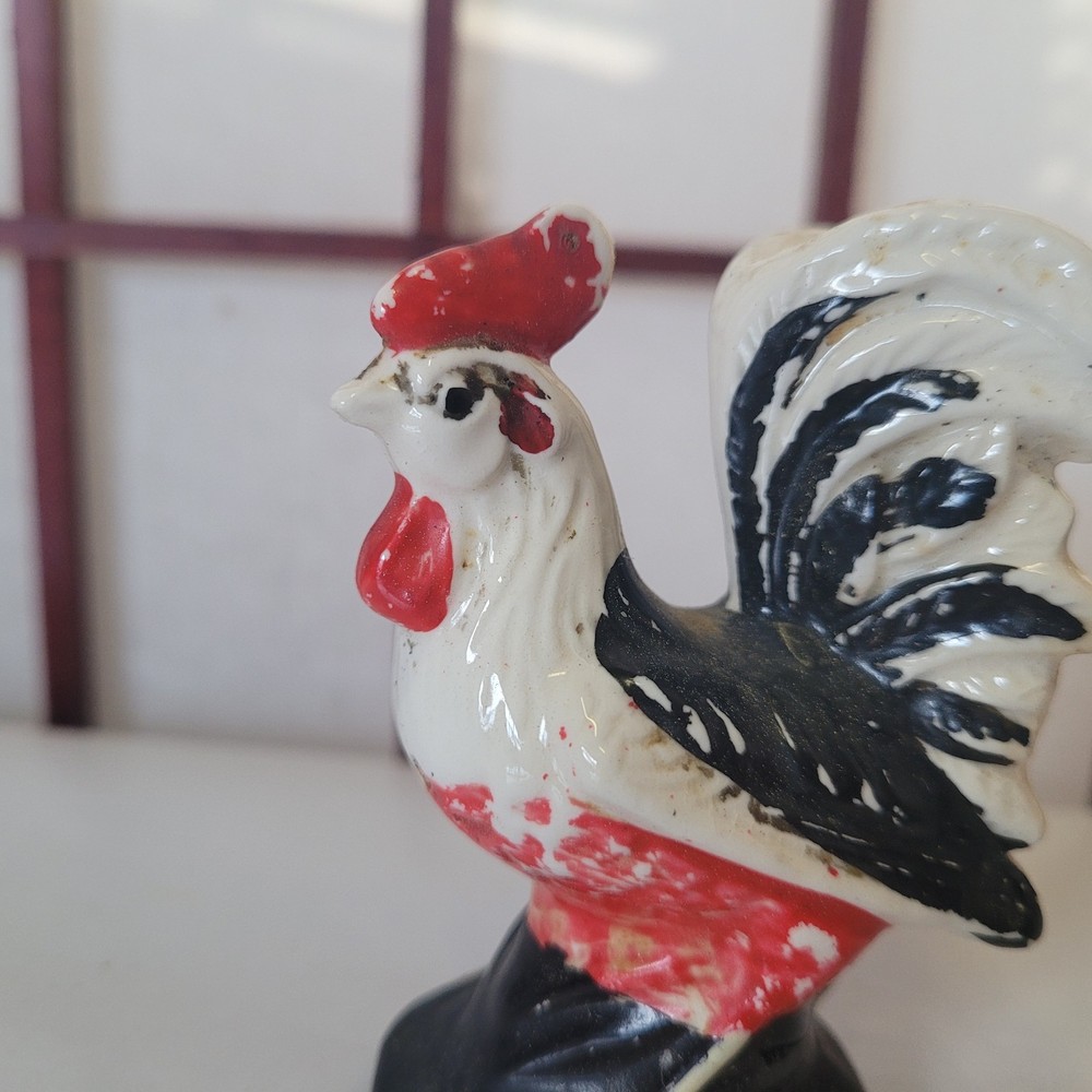 Mid Century Hand Painted Rooster