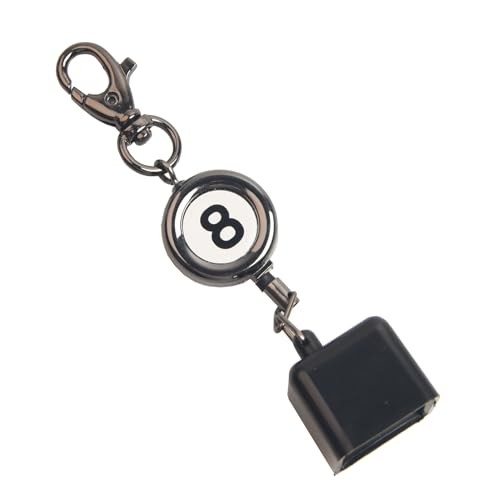 Billiard Chalk Holder，Pool Chalk Holder with Retractable Key Ring,Pool Square