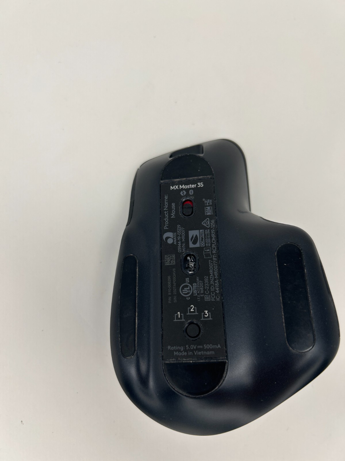 Logitech MX Master 3S bluetooth Wireless Laser Mouse Black READ (no usb dongle)