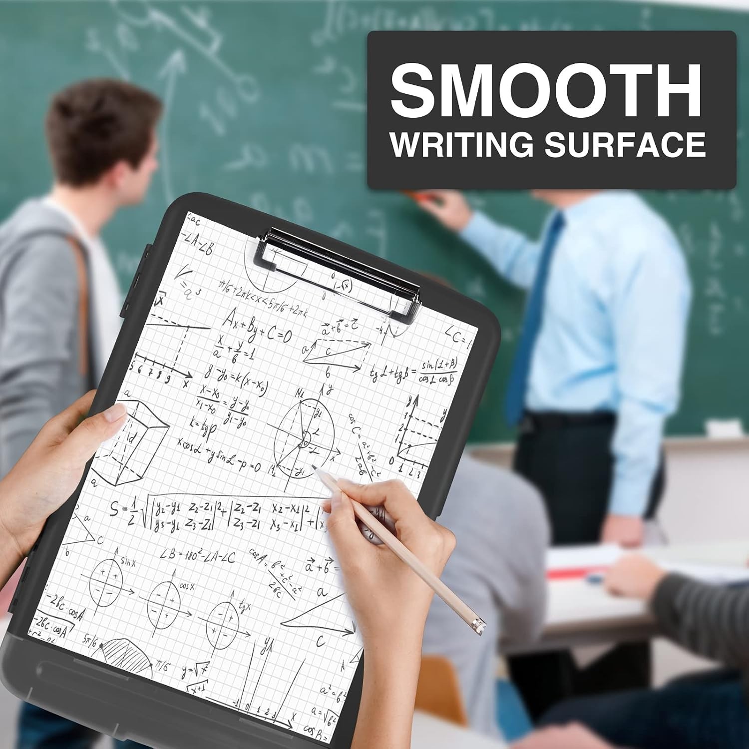 Clipboard with Storage Heavy Duty Clip Boards 8.5X11 with 2 Storage Case