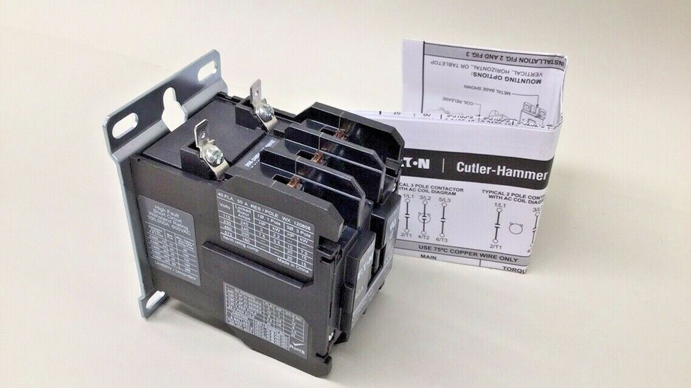 Eaton C25DNC340B Definite Purpose Contactor 3 Pole Open Type