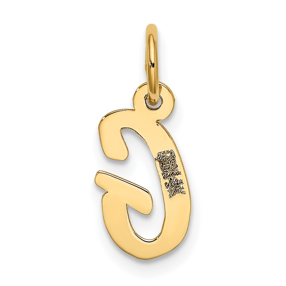 14k Small Script Letter G Initial Charm YC658G