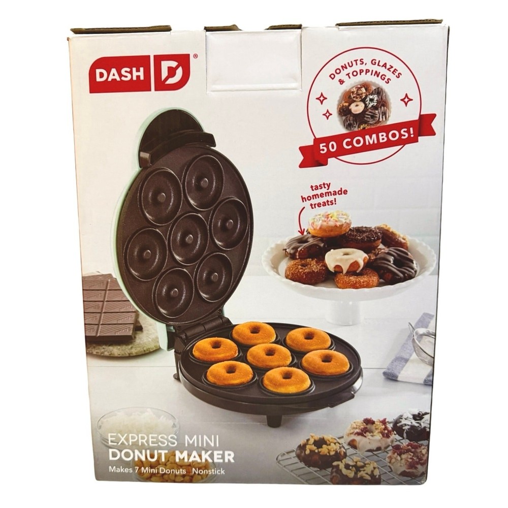 Dash Express Mini Donut Maker NEW IN BOX Donuts Baking Appliance