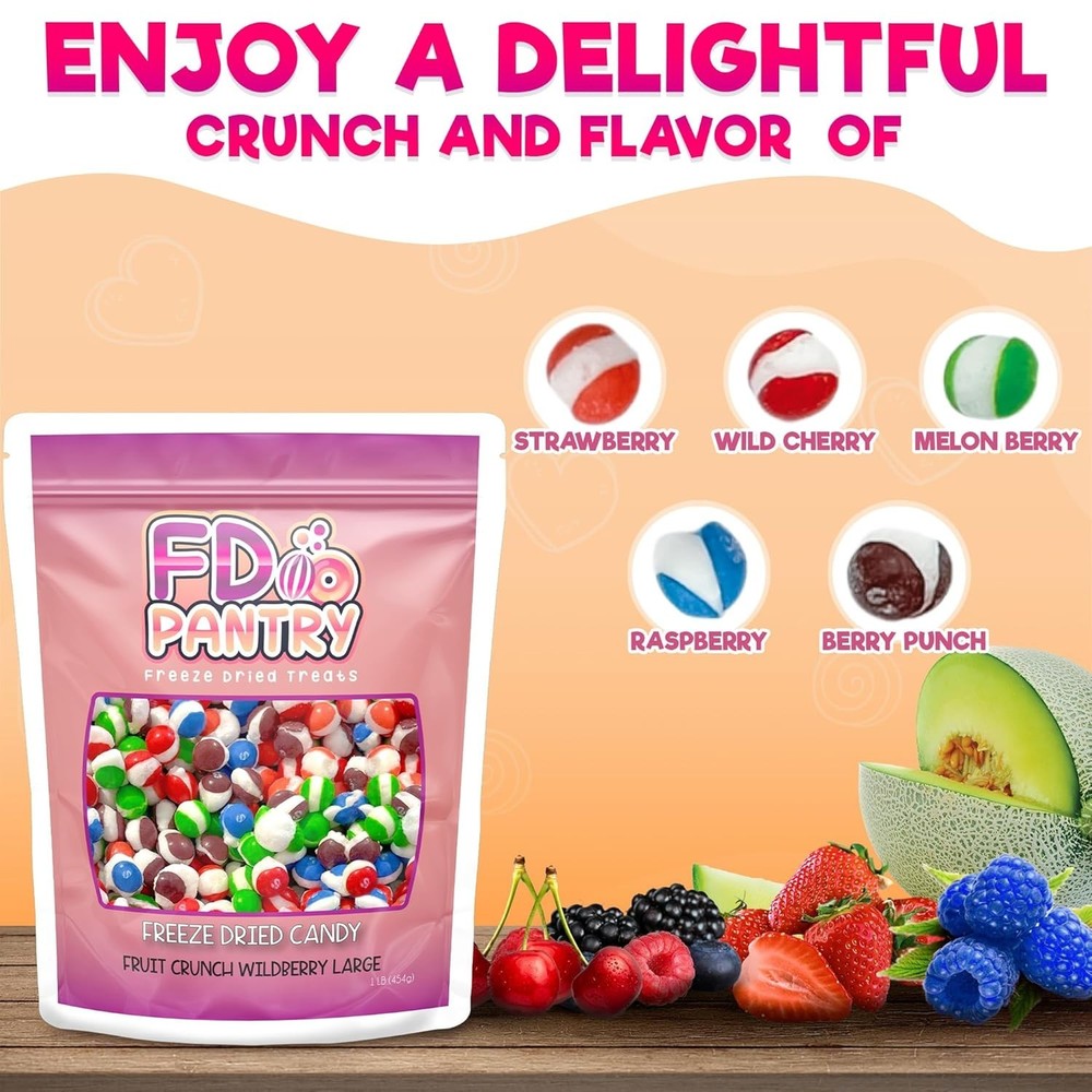Wildberry Freeze-Dried Candy Assorted Fruit Flavors