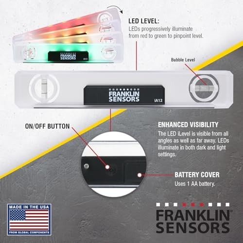 Digital Magnetic Torpedo Level - 12" Electronic Level Tool with 2 Bubble Vials