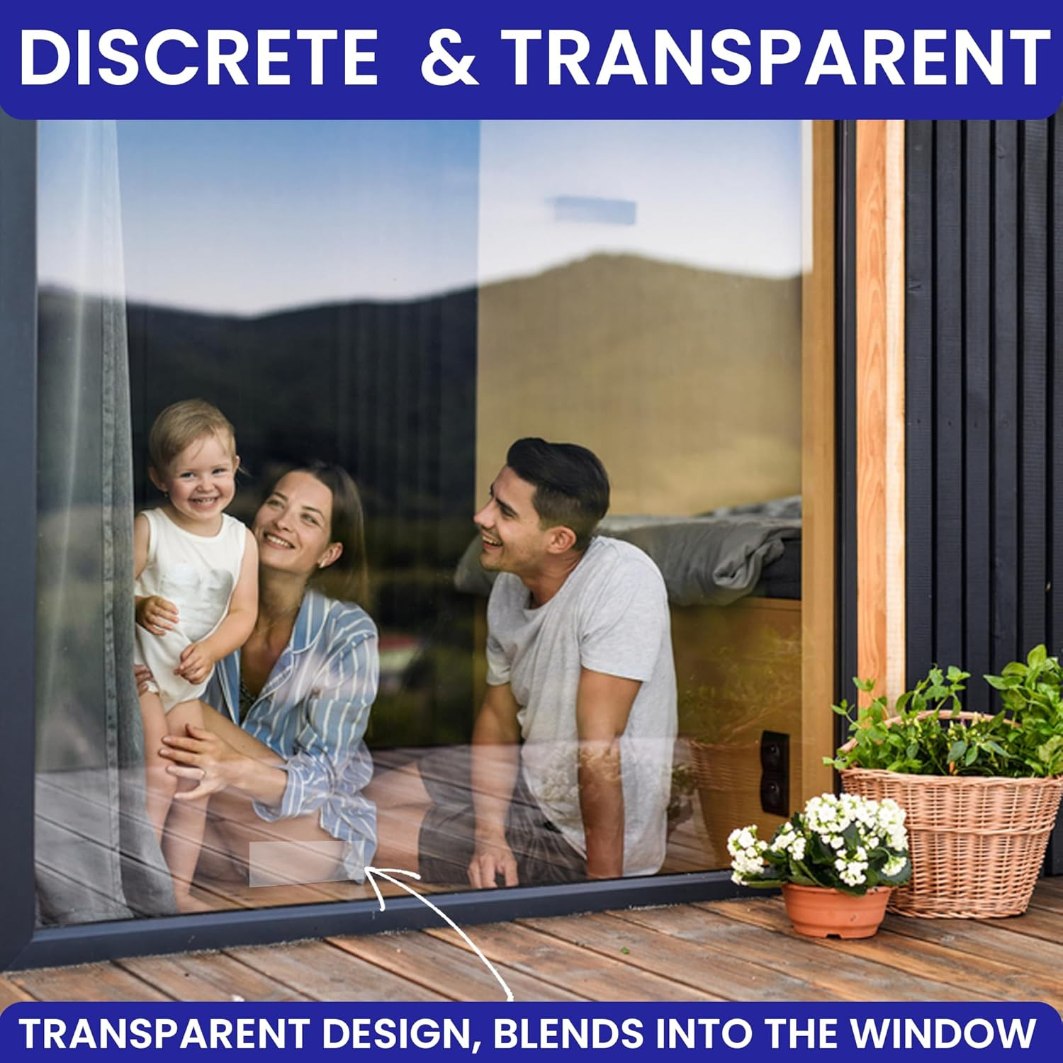 50 Window Fly Traps Sticky Non-Toxic Clear Fly Paper Indoor for Home. No Mess F