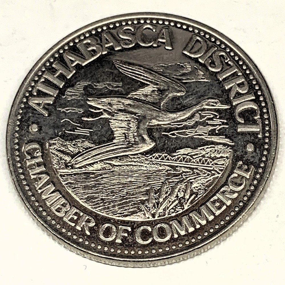 # C3807 ATHABASCA DISTRICT TRADE DOLLAR COIN, 1981