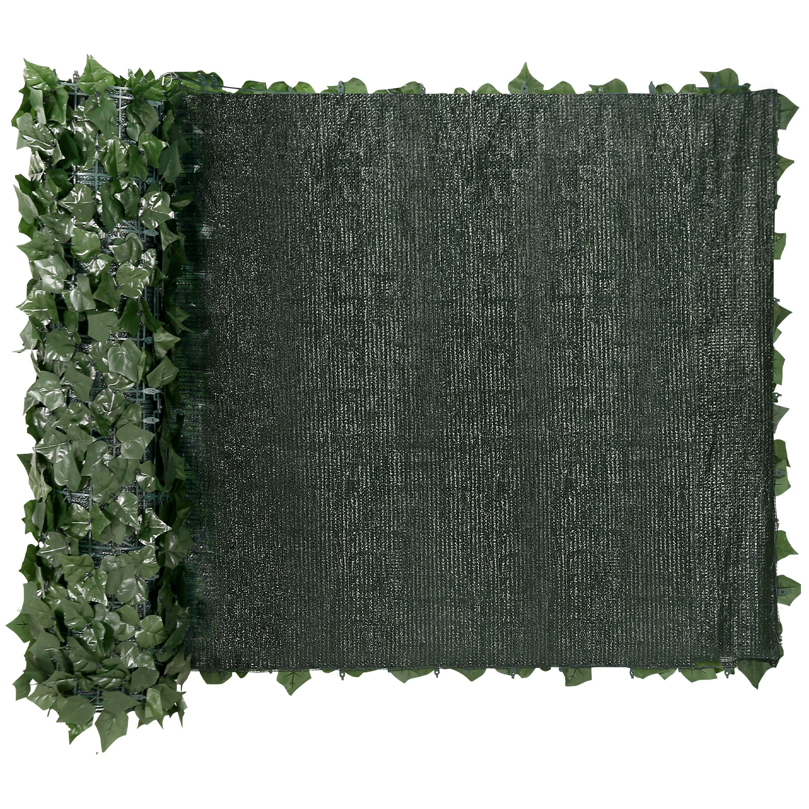 VEVOR 39x98" Artificial Faux Ivy Leaf Privacy Fence Screen w/Mesh Cloth Backing