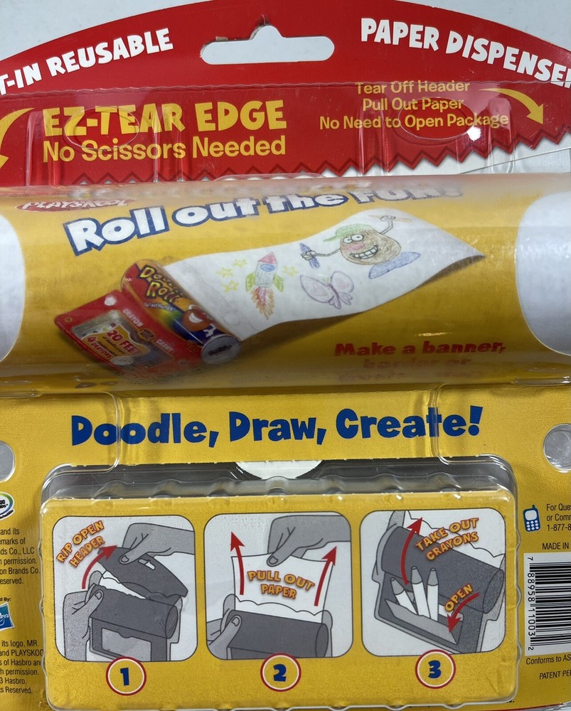 NEW Playskool Doodle Roll Activity Kit All In One Doodle Draw Create Craft 3+Fun
