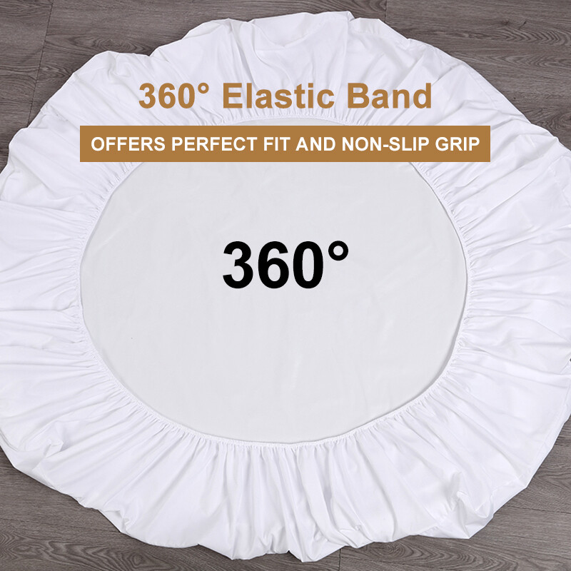 Waterproof Fitted Sheet with Deep Pocket Breathable and Soft Mattress Protector