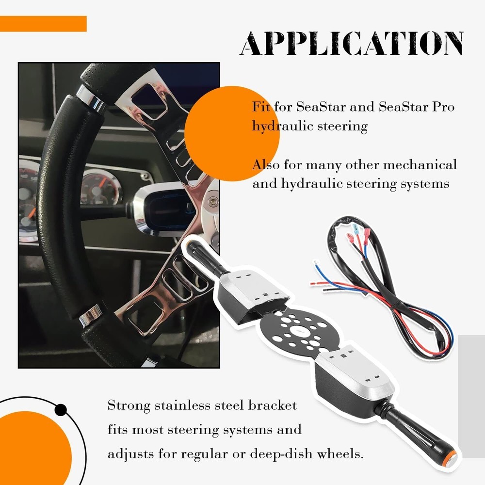 For SeaStar Pro Trim/Jack Plate Control Switch PT2000P-1P, Steering Helm Mount