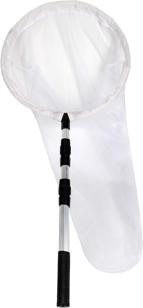 RESTCLOUD Large Insect and Butterfly Net with 14" Ring, 32" Net Depth, Extendabl