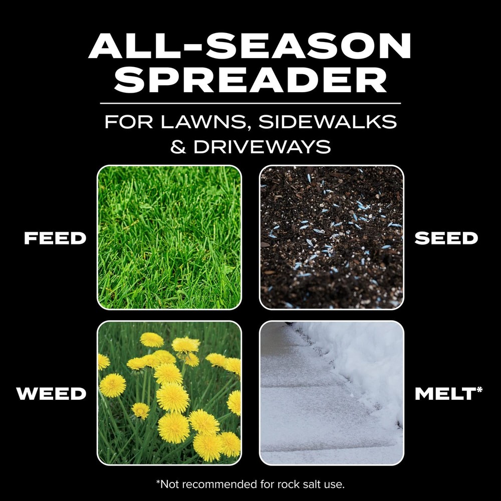 Scotts Turf Builder EdgeGuard Mini Broadcast Spreader - Single Pack, Green