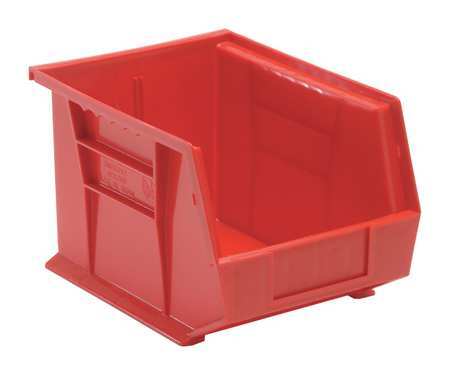 QUANTUM STORAGE SYSTEMS QUS239RD Hang and Stack Bin,Red,PP,7 in 9T491