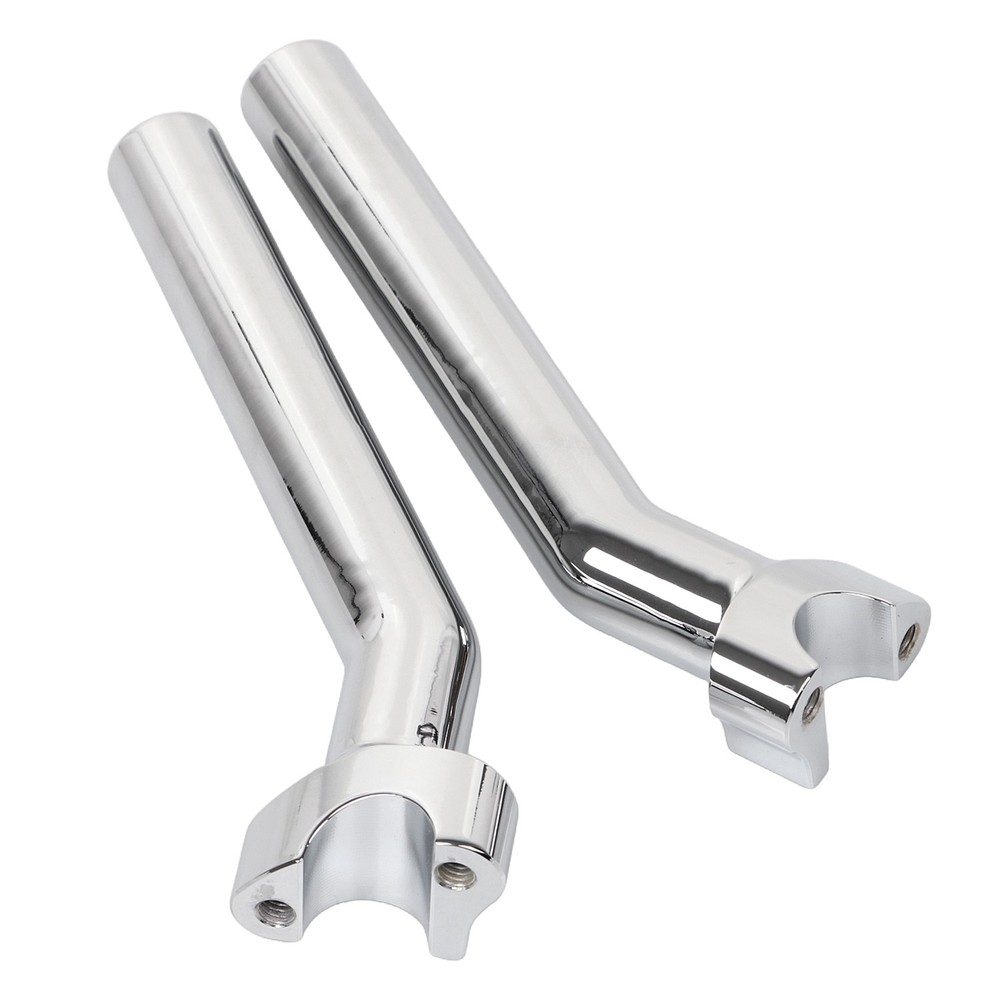 Chrome CNC 8 1/2" Pullback Handlebar Risers For Harley Dyna Fat Street Bob FXDB