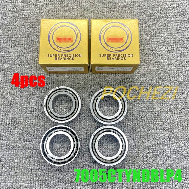 New Set of Two 7005CTYNDBLP4 Abec-7 Super Precision Spindle Bearings for NSK USA