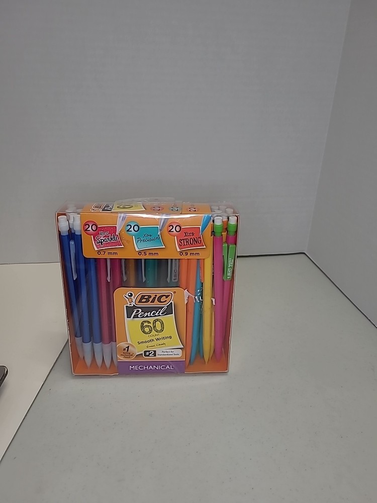 BIC Mechanical Pencil Variety Pack, Assorted Size, 60-Count (M)