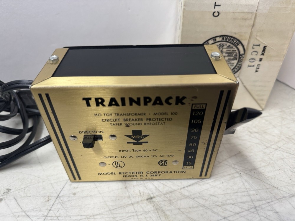 VINTAGE Trainpack GOLD HO Transformer Model Rectifier Co.with Box