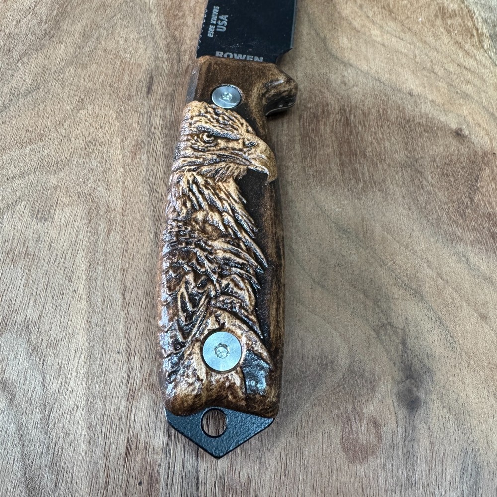 Eagle scales compatible with ESEE-3/4 knife Maple skulls