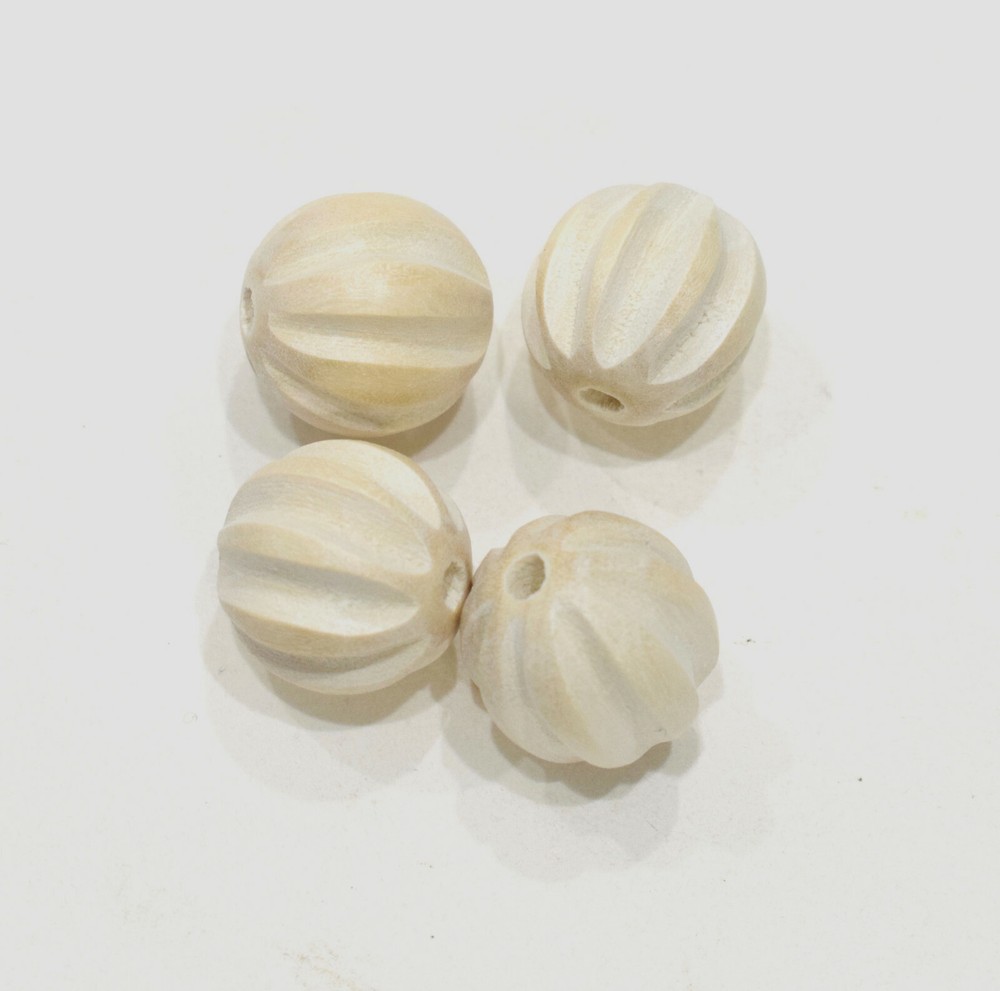 Beads Philippine Whitewood Ridged Beads