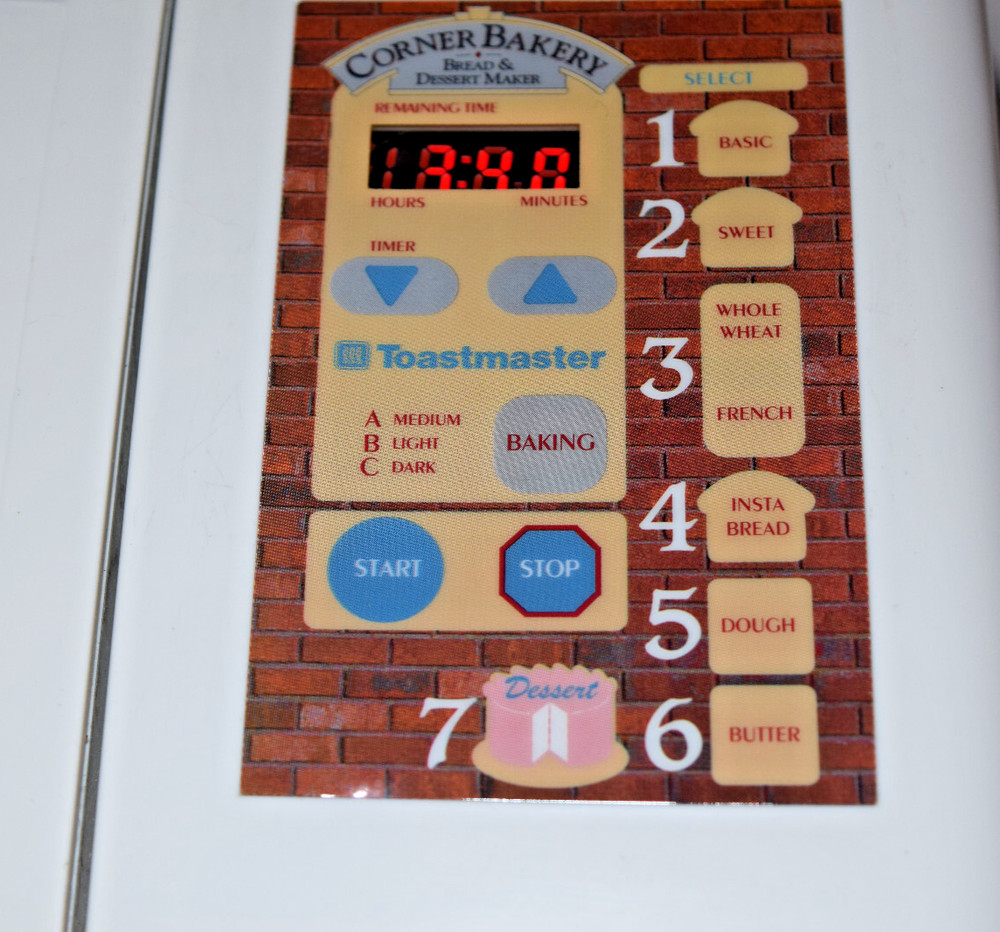 Toastmaster Corner Bakery Breads & Dessert MODEL 1183 Tested