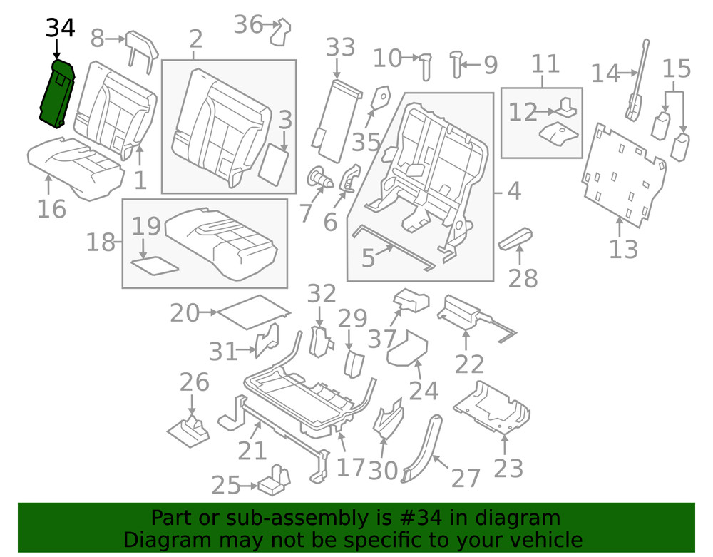 Genuine Ford Armrest Assembly BT4Z-7867112-CD
