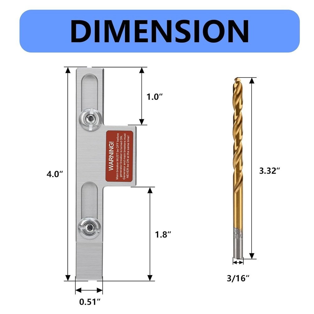 STPCTOU Generator Interlock Kit,Electrical Interlocking Panel Compatible with...