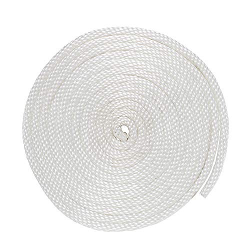 Solid Braid Nylon Rope - - 1/2 Inch x 10 Feet White