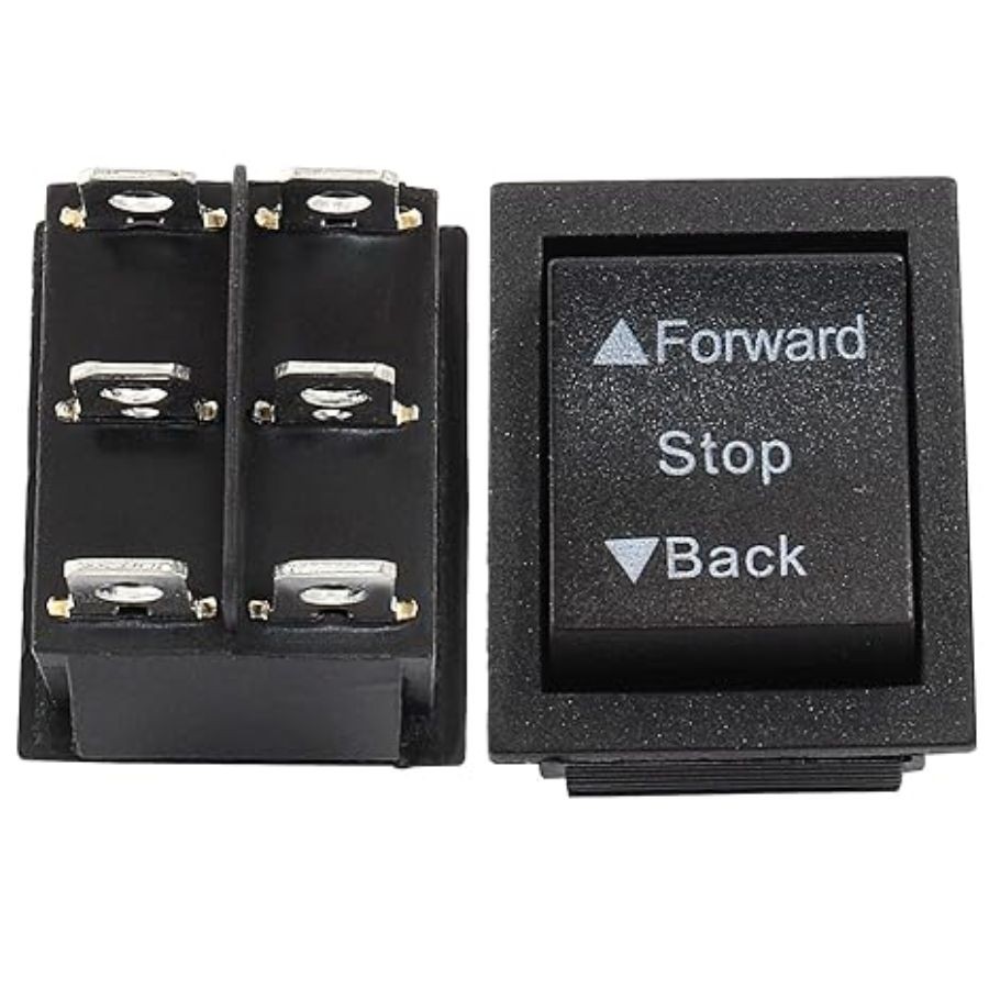 2 Pack 6V 12V Forward Reverse Switch - Forward Stop Backward Button Accessories