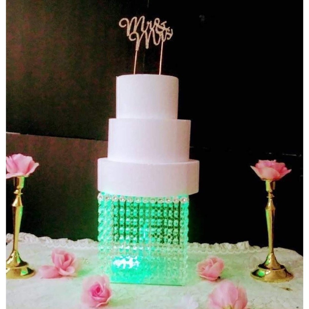 18inch Square Cake Stand with Led light