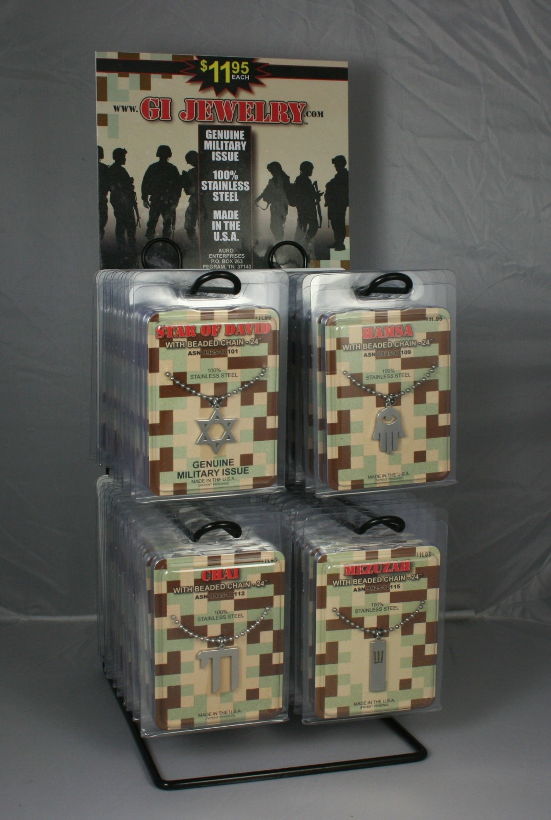 GI JEWELRY, Official US Military DON"T TREAD ON ME, Necklace Non-Reactive Steel