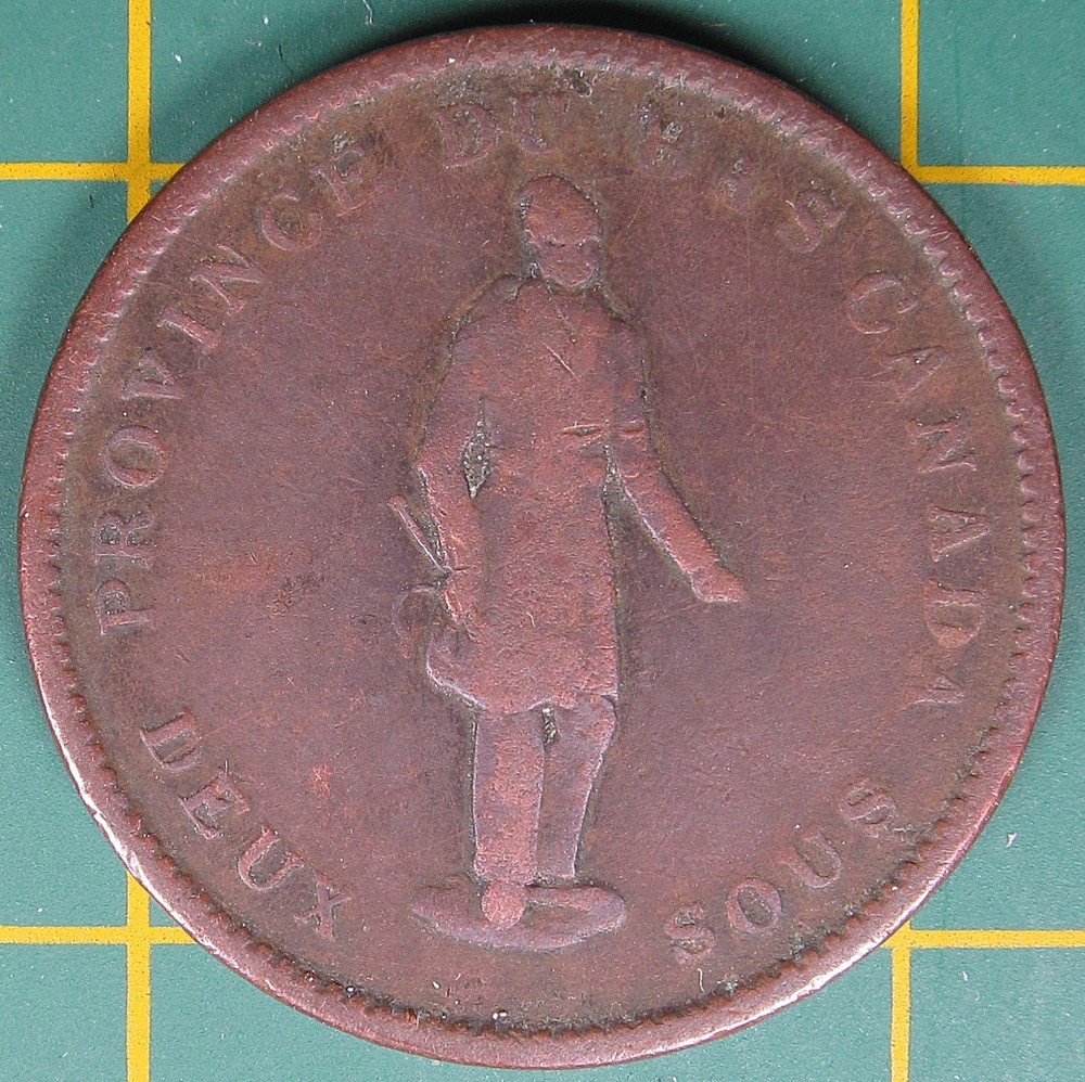1837 Lower Canada one penny LC-9B2