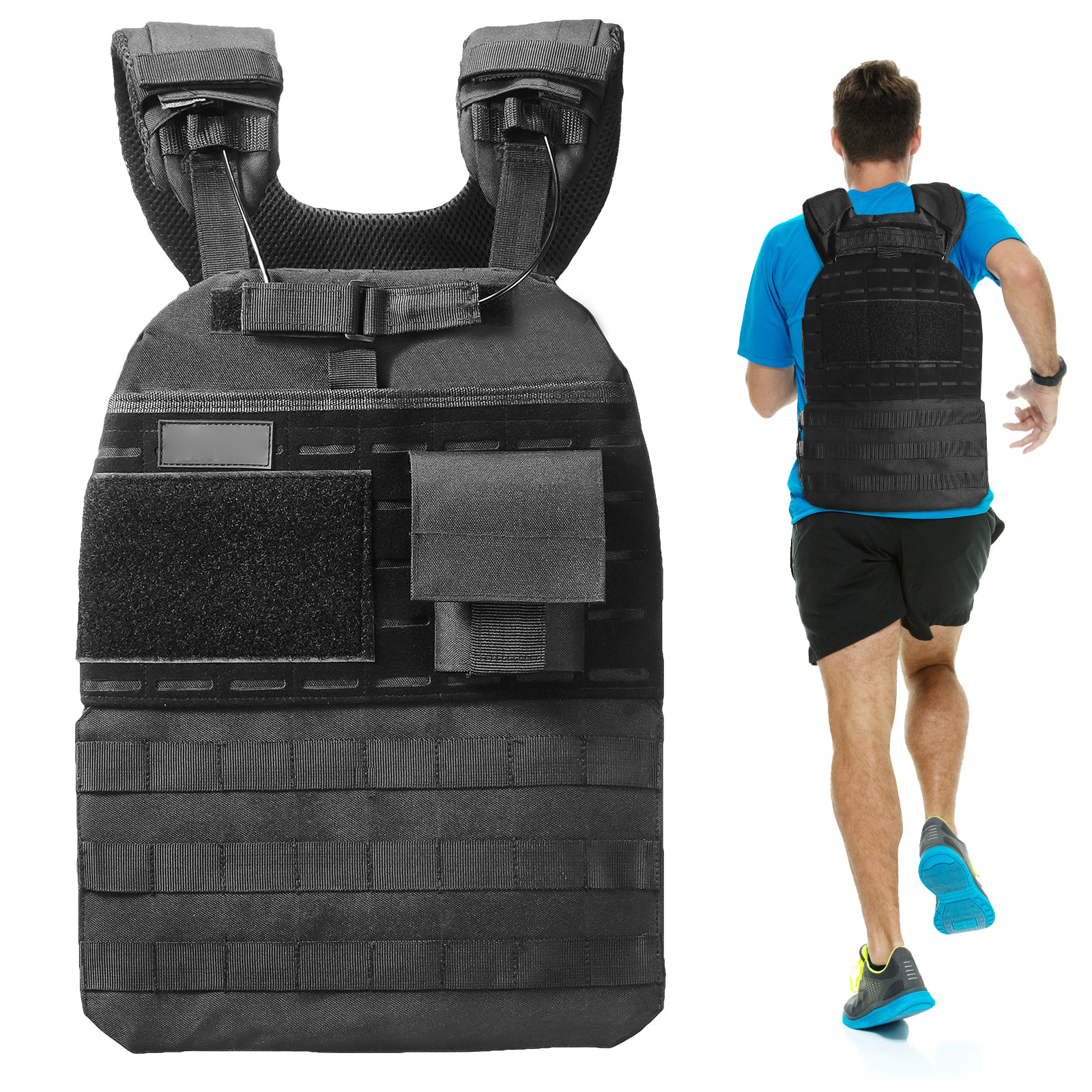Uimoso 40lb Adjustable Weighted Vest for Men Women Strength Training Running