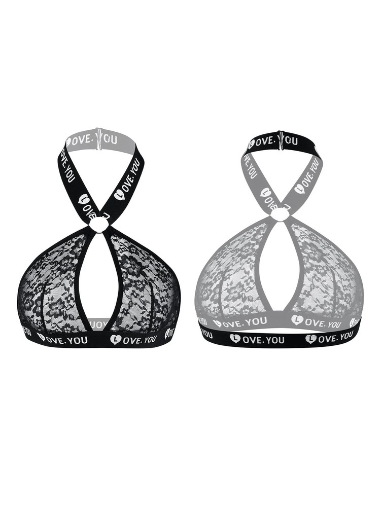 ADSEXY Womens Wireless Bras Comfortable Push Up Bra Black See Medium,