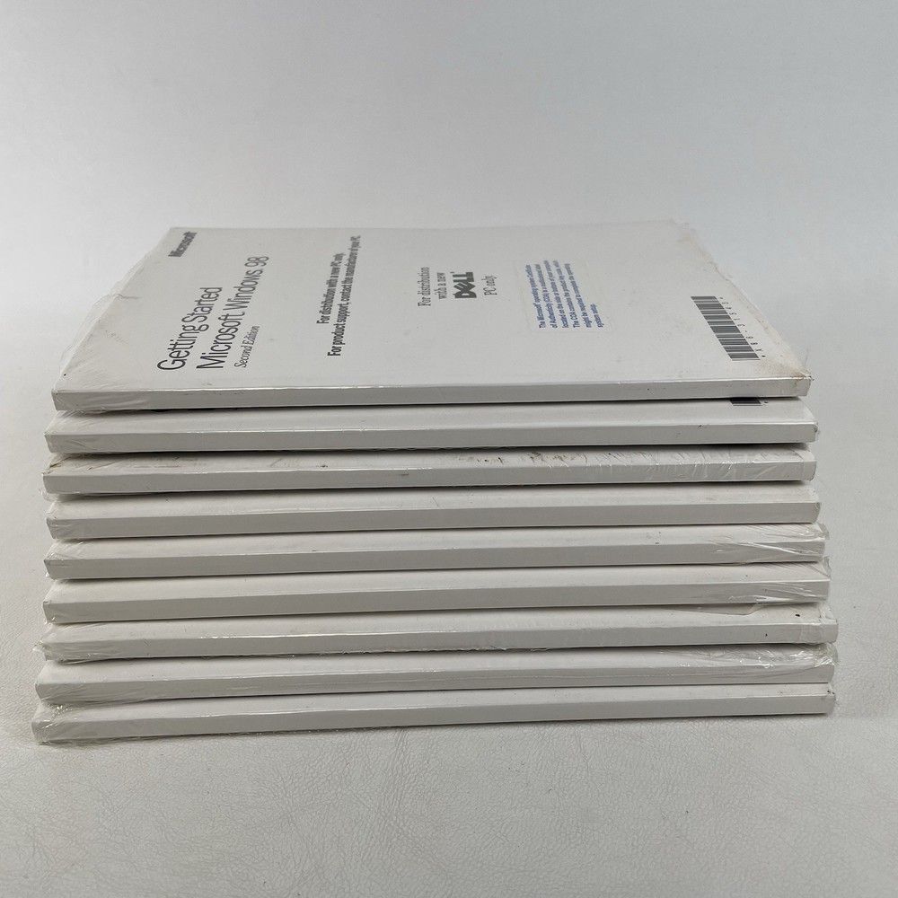 SEALED Microsoft Windows 98 Second Edition Getting Started Manual & CD for Dell