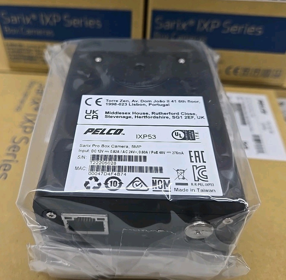 Pelco Sarix IXP53 5MP Professional Indoor Network Box Camera, MJPEG (No Lens)