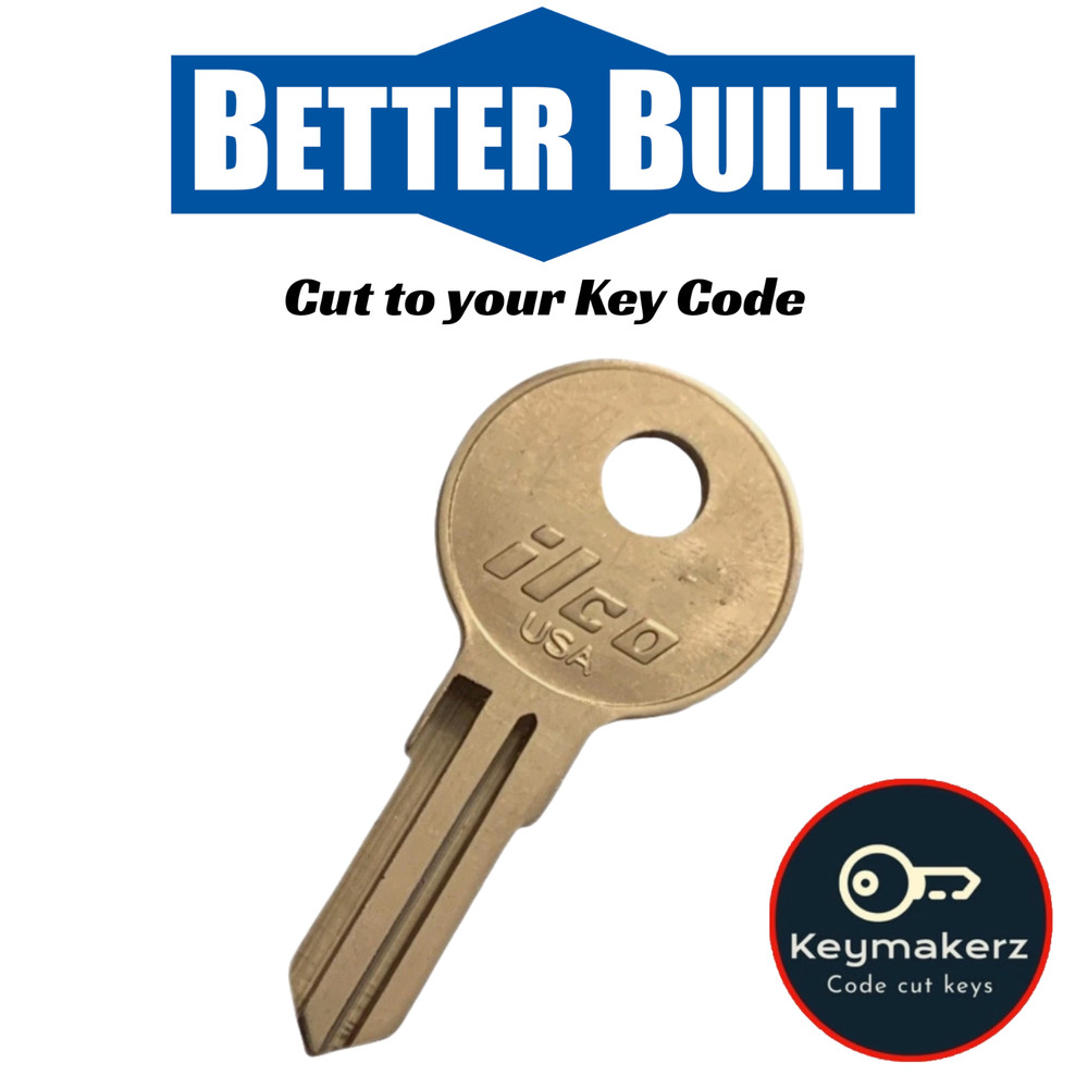 Better Built Toolbox Keys Replacement Spare Key Cut to Your Code J201-J300