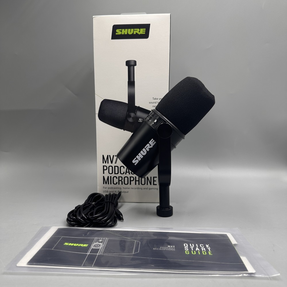MV7 Dynamic Vocal Microphone Cardioid Form Factor USB/XLR Compatible