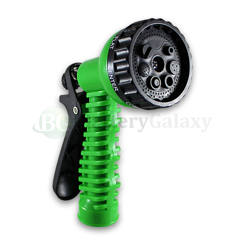 FENZER 2-Pack Adjustable Hose Nozzles | 7 Spray Patterns Throttle | Blue / Green