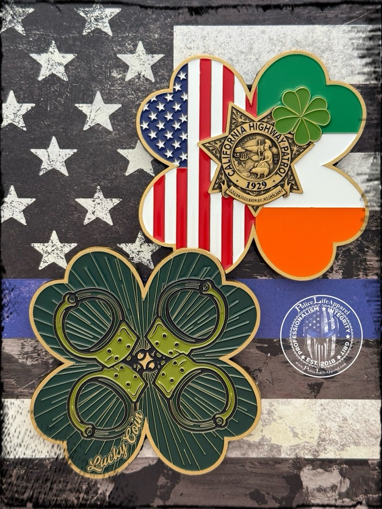 CHP St Patrick Clover Challenge Coin