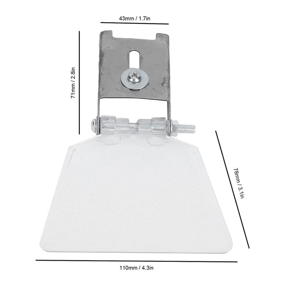 2pcs Replacement Guard Bench Grinder Eye Protection Safety Shields With Bracket