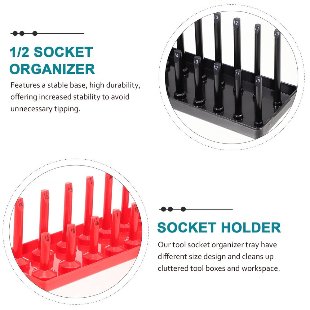 6 Pcs Socket Organizer Set Storage Tray Sockets Holders Organizers