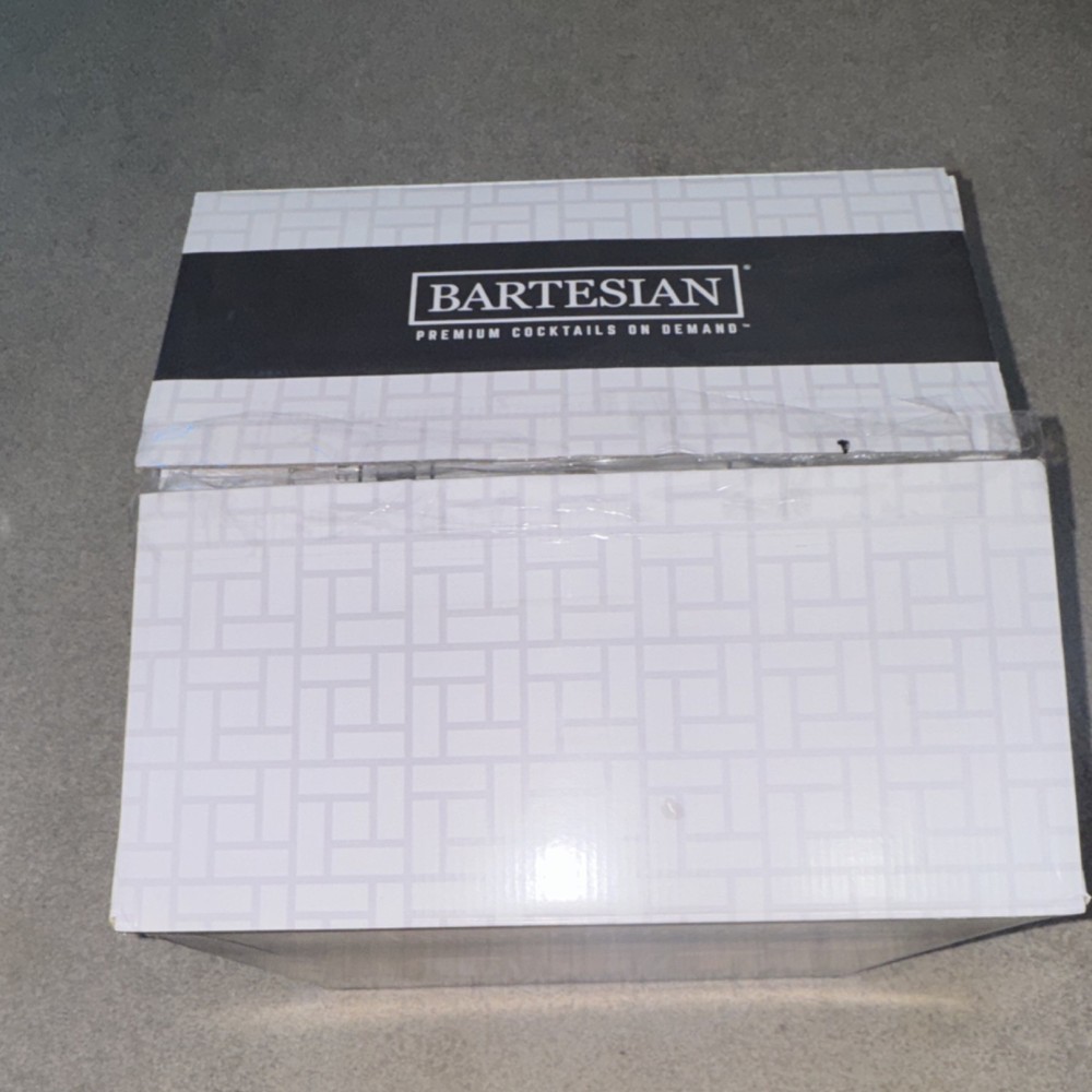 Bartesian Premium Electric Cocktail Maker Silver Plastic Glass