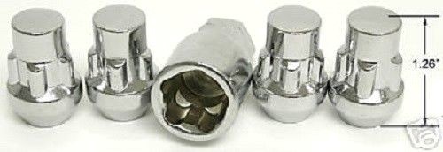 4 Pc Fits FRONTIER CHROME LOCKING LUG NUTS CUSTOM WHEEL LOCKS 12 x 1.25 # 20605