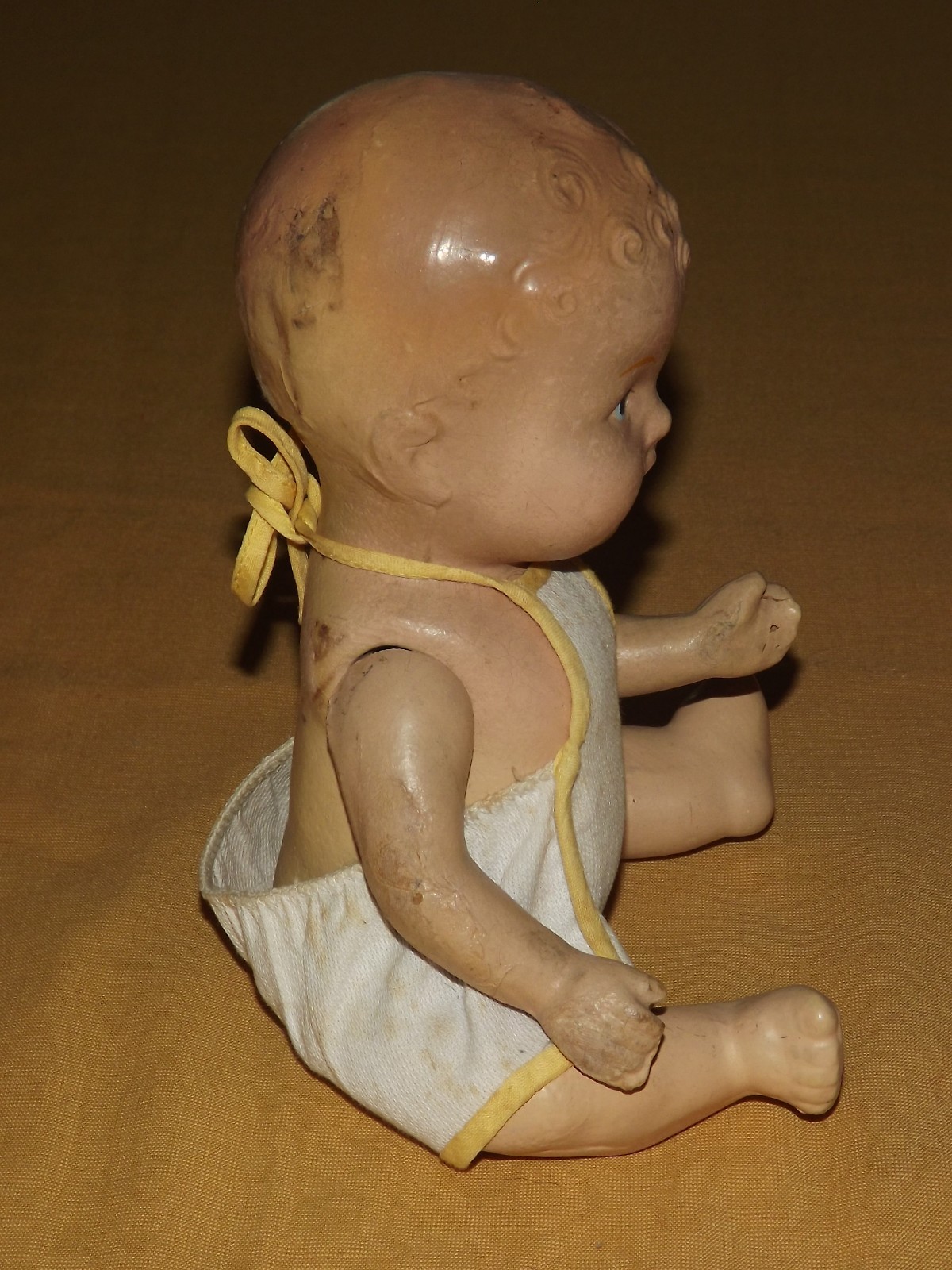 VINTAGE TOY 9" HIGH COMPOSITE BABY DOLL IN SUNSUIT