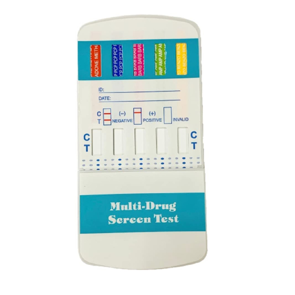 (1) 10 Panel Dip Drug Testing Kit, Test for 10 Different Drugs