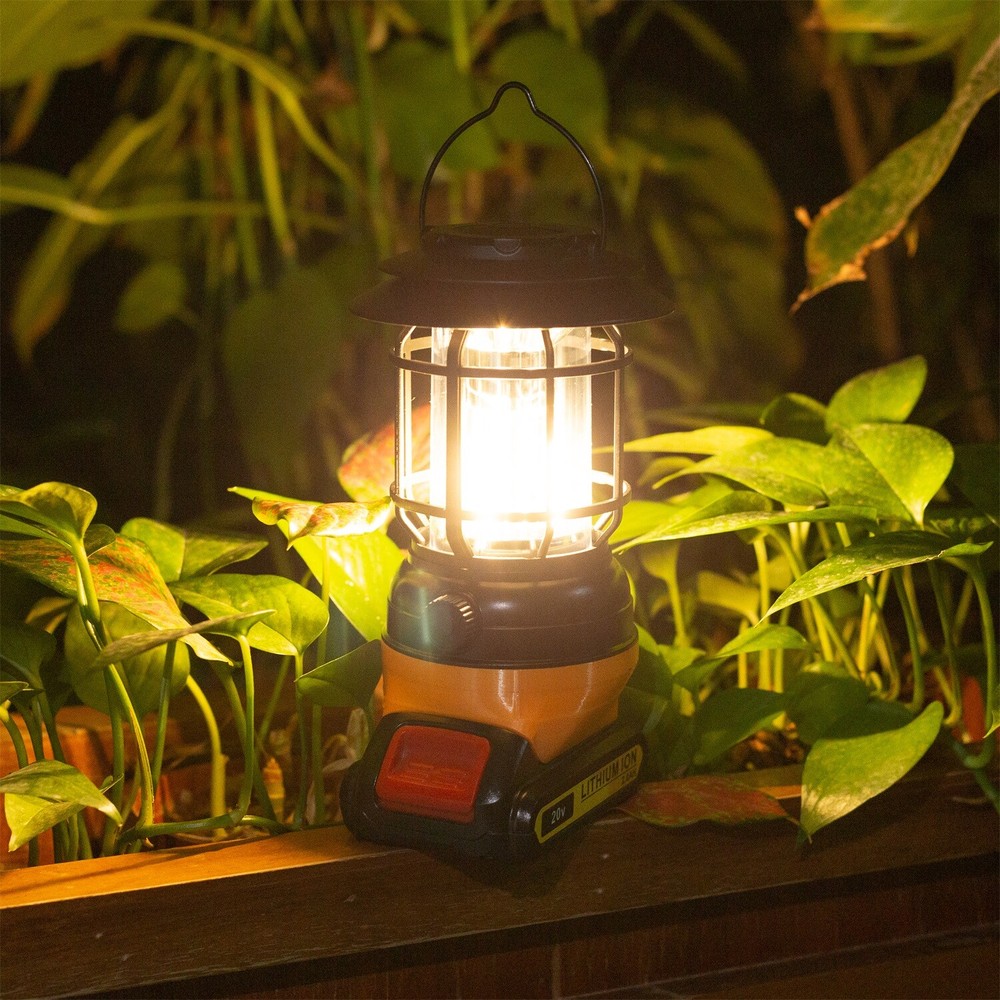 Portable LED Work Light w/Bluetooth Speaker For Dewalt 20V Camping Lantern US